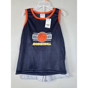 Y2K NWT Simply Basic Kids Basketball Outfit Set Tank Top and Shorts Size 6‎ 2003